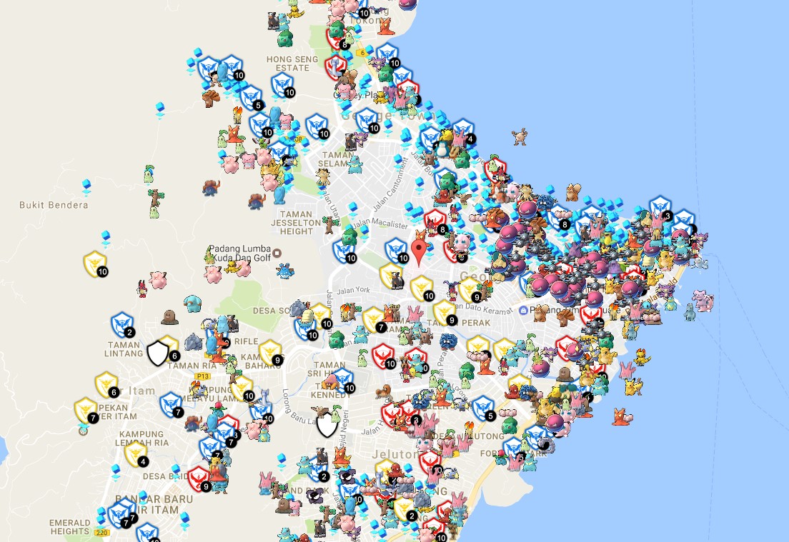 pokemon go live map japan